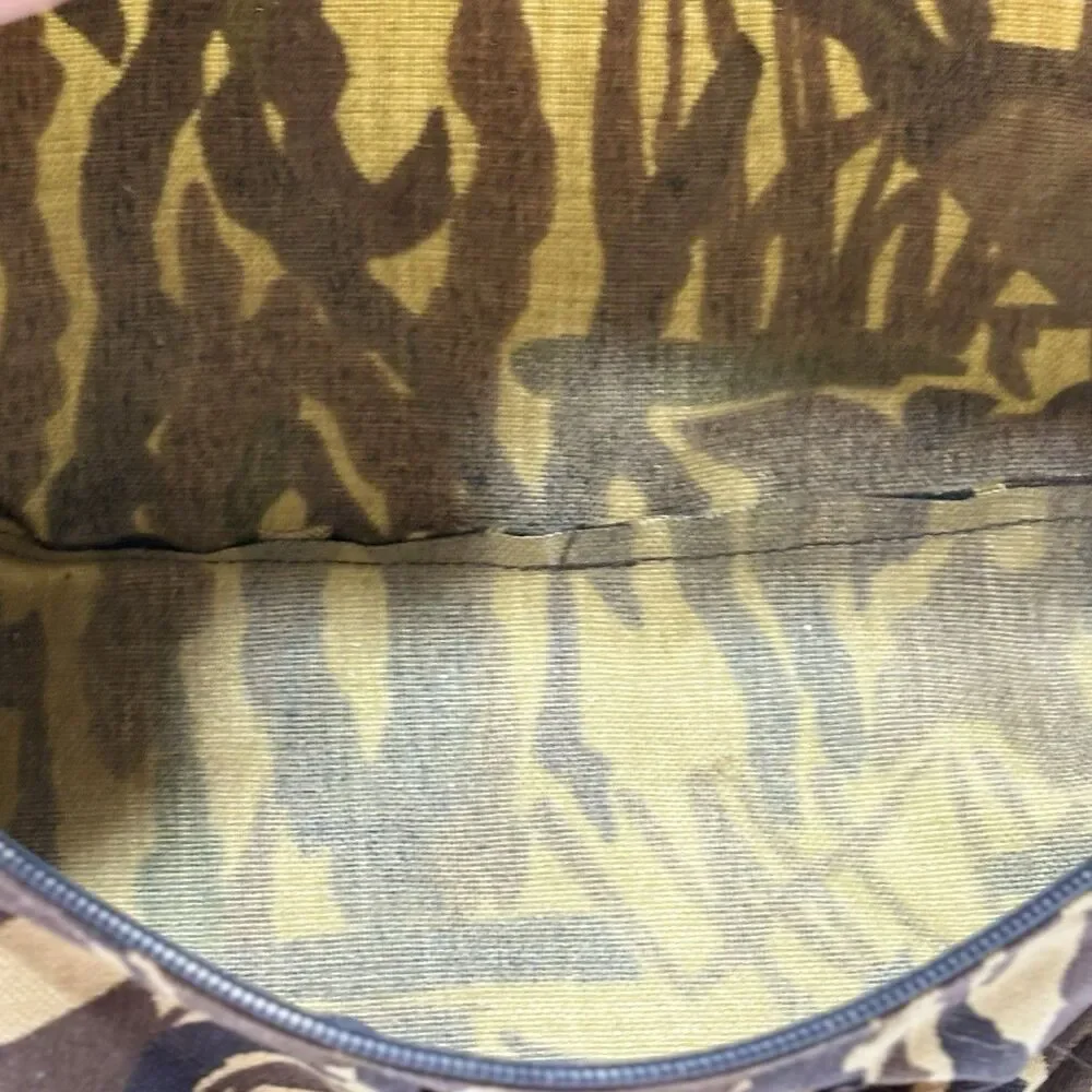 Vintage 80s 90s Rattlers Brand x Ducks Unlimited Tiger Stripe Camo Fanny Pack